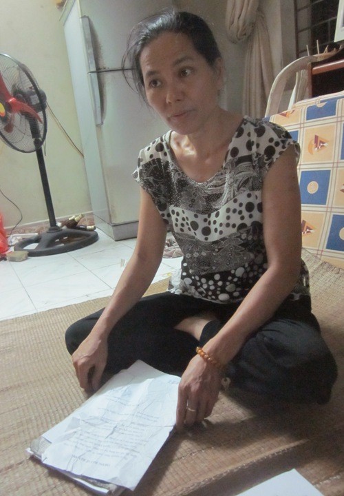 Bà Nguyễn Thanh Thủy, vợ ông Đức cho rằng chuyện cụ Bé tố cáo bị chồng mình đánh là bịa đặt.